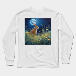 Moonlit Reverie: The Hare's Serenity 03 Long Sleeve T-Shirt